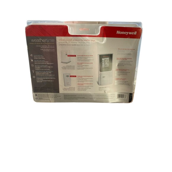 Honeywell TC150 Weathertime Wireless Rain Gauge w/Outdoor Thermometer New In Box - Picture 2 of 6